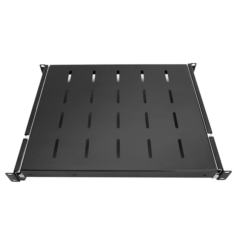 Raising Electronics Sliding Rack Server Shelf 1U 19'' 4 Post Rack Mount-Adjustable 15''-22'' - Image 1