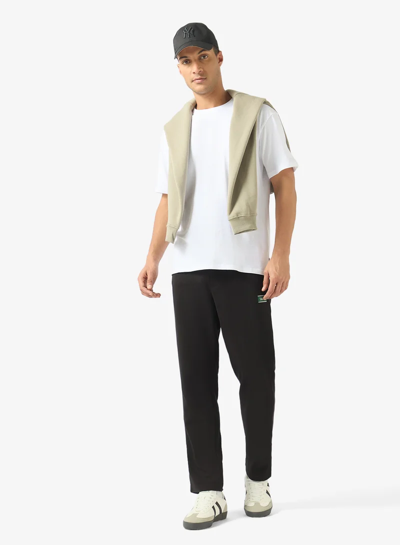 JACK & JONES Bright White Casual Crew Neck Regular Fit T-Shirt for Men | Best Price UAE