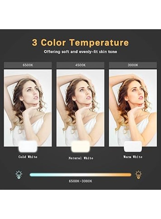 Video Conference Lighting Kit, LED High Power Rechargeable Clip Fill Video Light with Front & Back Clip, with 3 Light Modes for for Zoom Meetings, Remote Working, Makeup, Streaming, Vlogging - Image 2