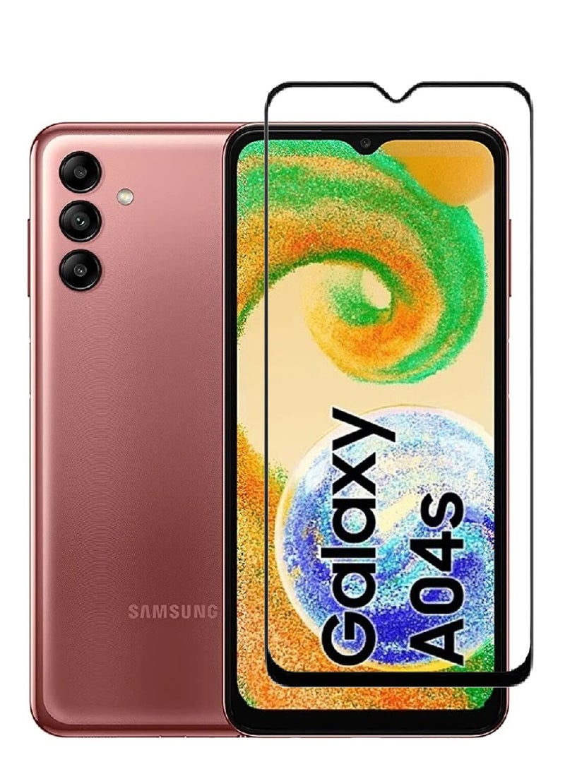 AINA Tempered Glass Screen Protector 5D Designed For Samsung Galaxy A04s Full Glue Edge to Edge Full Screen Coverage And Bubble Free - Image 1