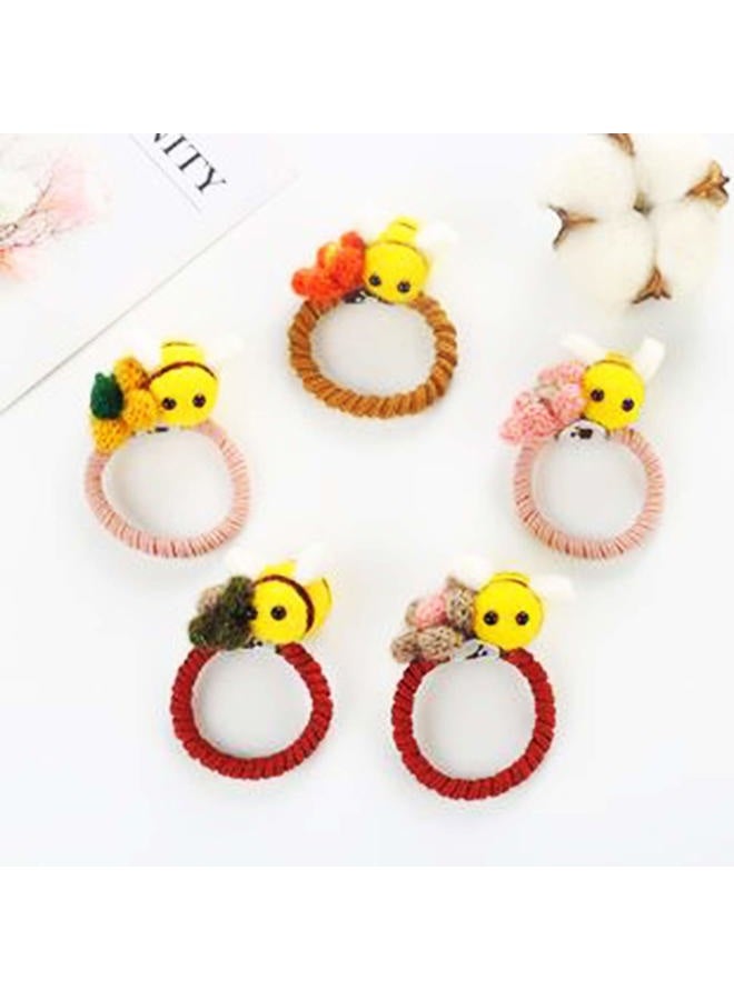 Prudance 12 Piece Wool Felt Bees Cute Bee Craft Ball Supplies for Baby Shower Children Party Nursery Tent Home Decoration DIY Crafts Toys - Image 5