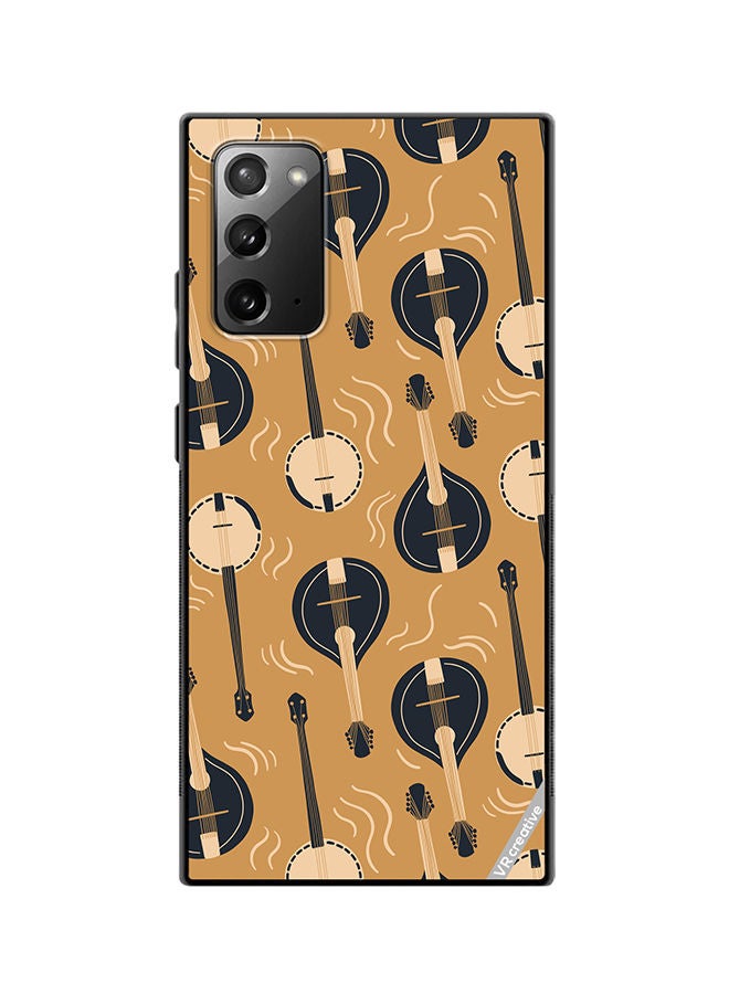 VR CREATIVE Protective Case Cover For Samsung Galaxy Note20 5G Mandolin Or Domra International Music Copy Design Multicolour - Image 1