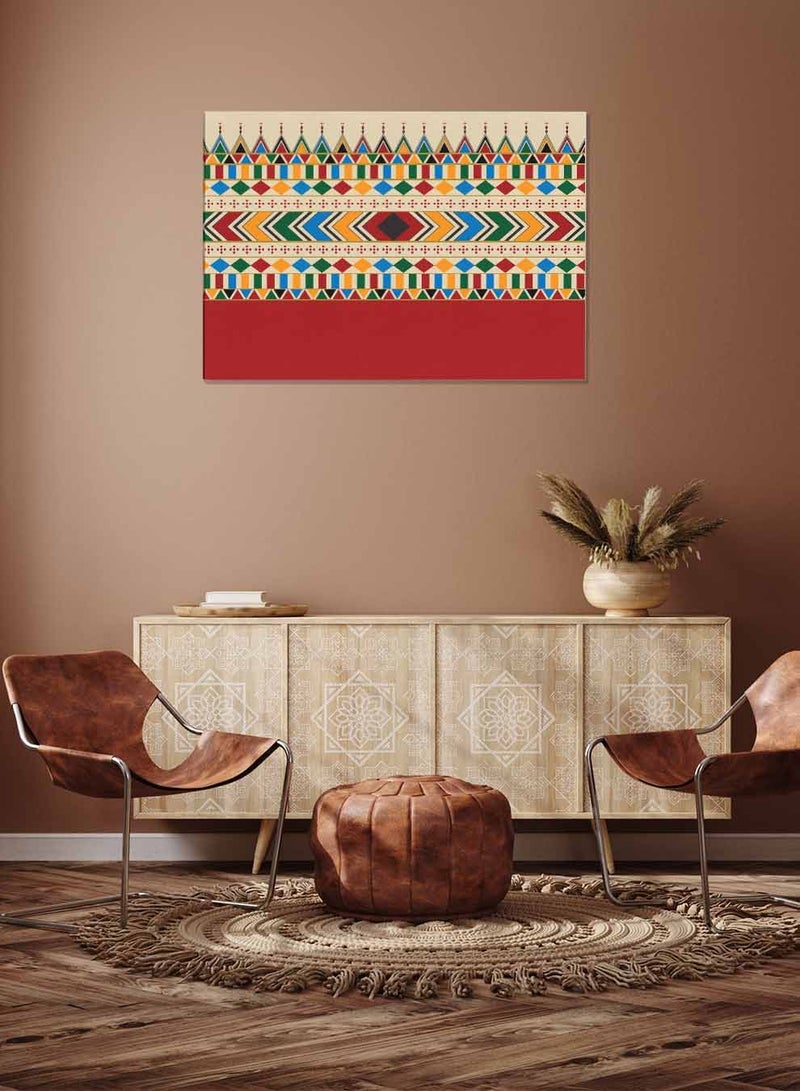 لوحة كانفاس على إطار خشبي، تصميم مستوحى من القط العسيري بمنظر أفقي، للمنزل، غرفة المعيشة، المكتب، الديكور - Image 2