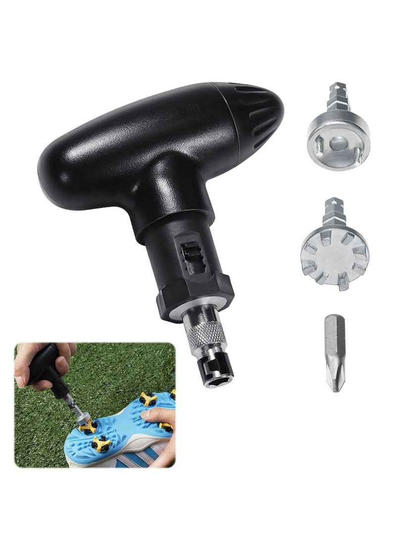Excefore Golf Head Adjustment Tool, Black Golf Wrench Tool,Strong and Durable Golf Wrench Tools,Easy to Carry Golf Driver Wrench,Suitable for Use on Most Standard Golf Spikes - Image 1