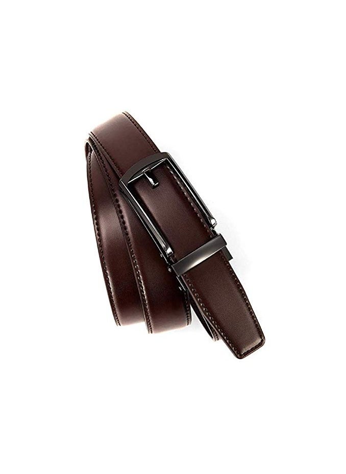 CONTACTS Genuine Leather Belt for Men with Easier Adjustable Autolock Buckle Micro Adjustable Belt Fit Everywhere  Formal and Casual  Elegant Gift Box  - Image 4
