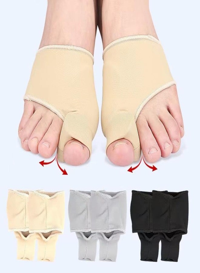 Angeer® SEBS Hallux Valgus Corrector with Orthotic Belt Big Toe Alignment Support | L - Gray - Image 3