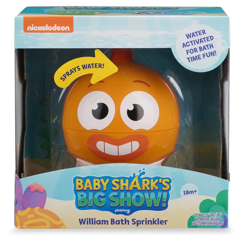 WowWee Baby Shark's Big Show! Bath Sprinkler and Water Toy - Kids Bath Toys (William) - Image 5