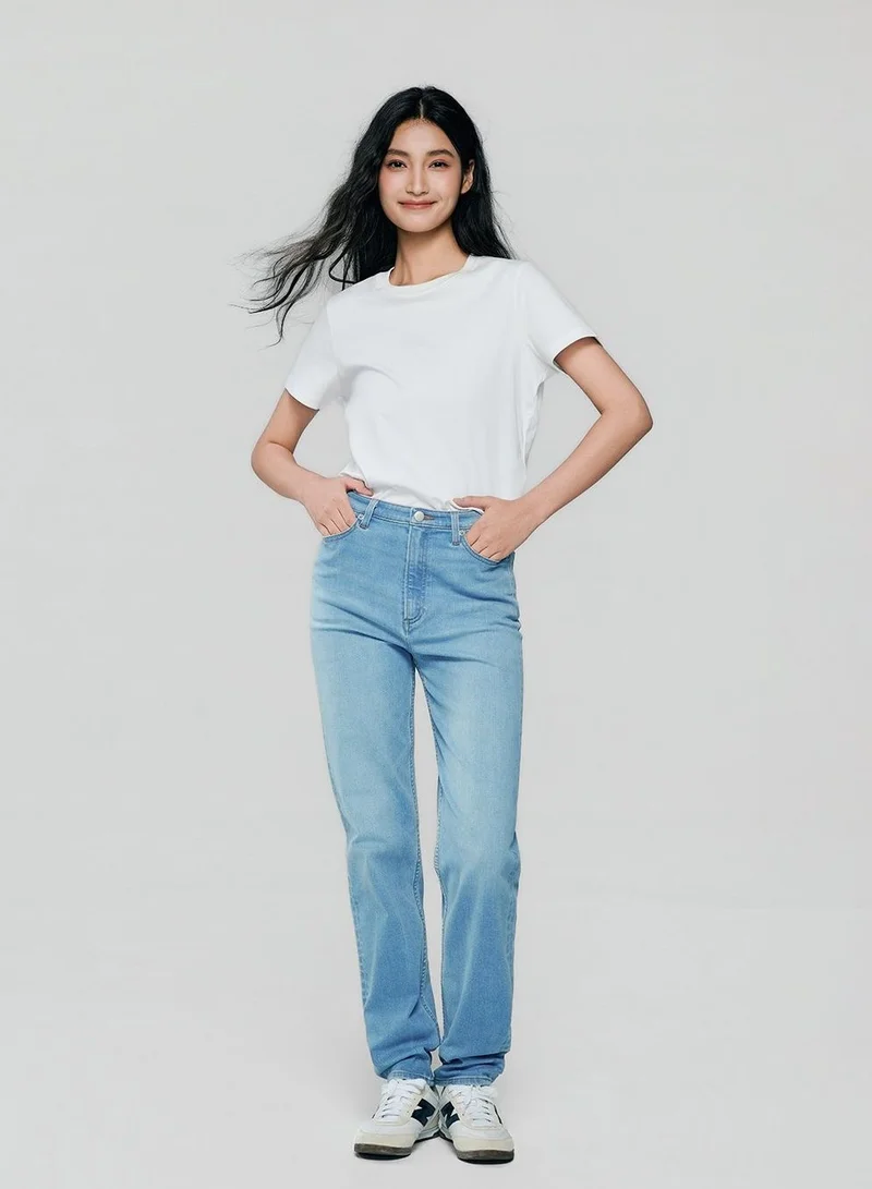 جيوردانو Women High Waist Slim Denim Jeans