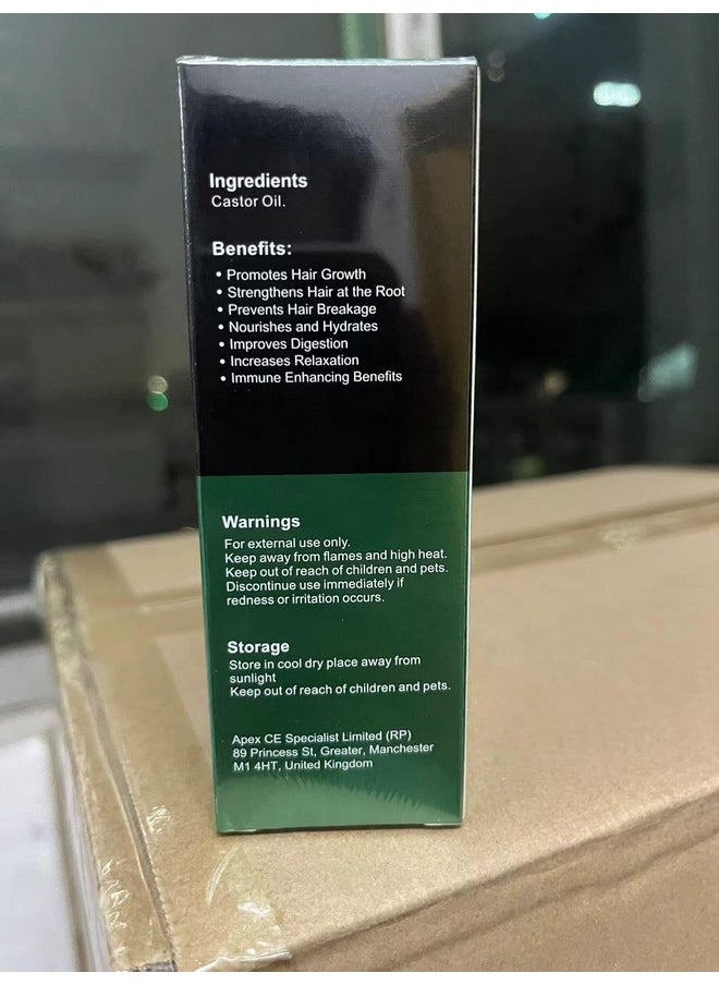 Frovetani - Jamaican Black Castor Oil, Organic Castor Oil for Hair Growth, Cold Press Unrefined, Thicker Eyelashes and Eyebrows, Massage Oil for Aromatherapy 60ML - Image 1