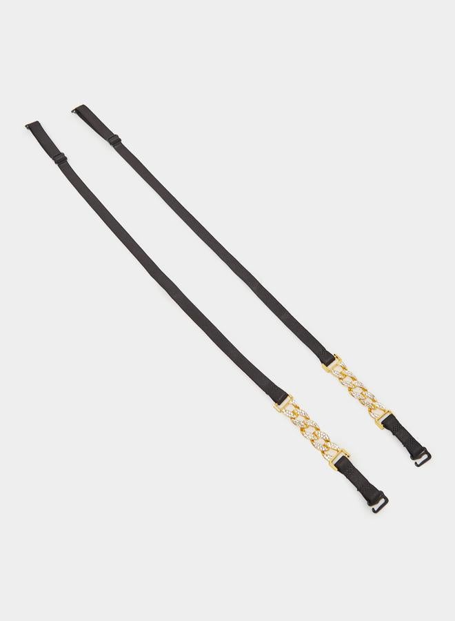 Styli Styli Rhinestone Chain Design Bra Straps  - Image 1