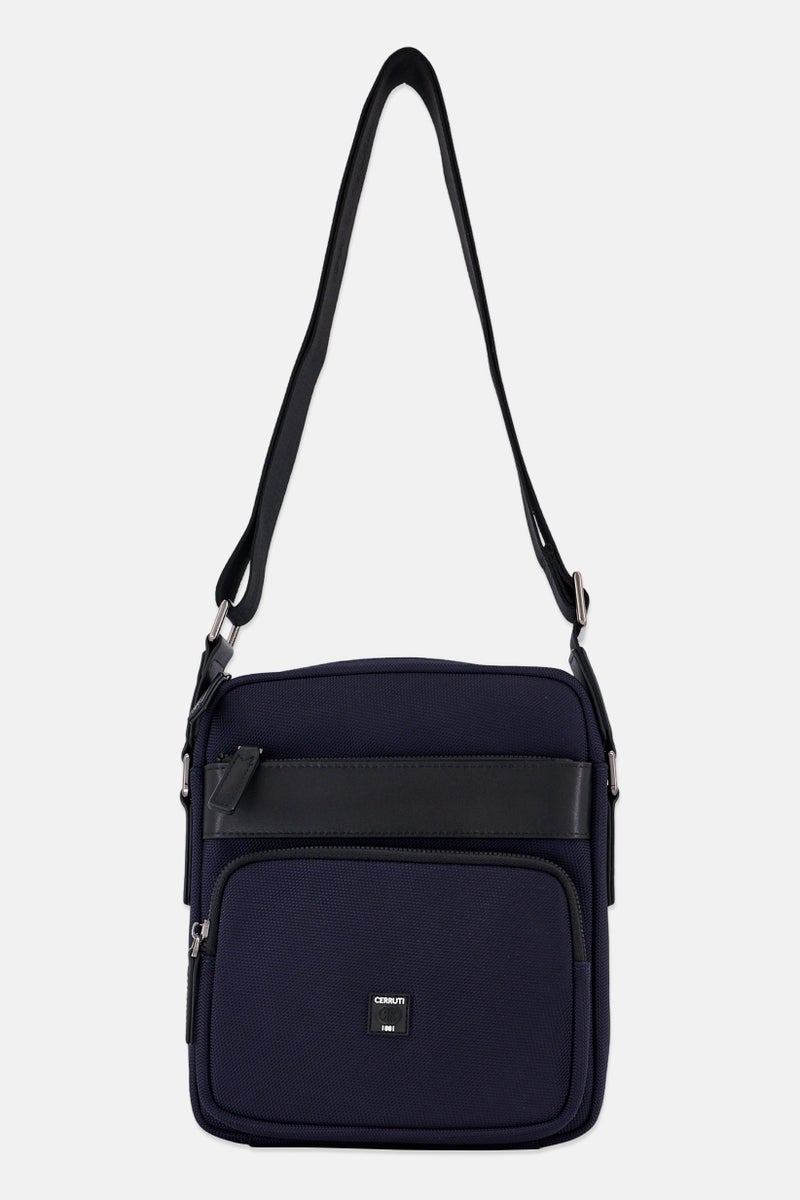 CERRUTI 1881 Men Brand Logo Cross Body Bag, Navy  - Image 1