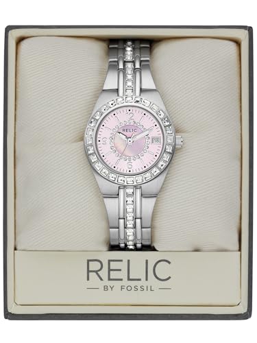 Relic ساعة RELIC من فوسيل للنساء - ساعة فستان برباط من الفولاذ المقاوم للصدأ بيد ثلاثية التاريخ (الموديل: ZR11787) - Image 4