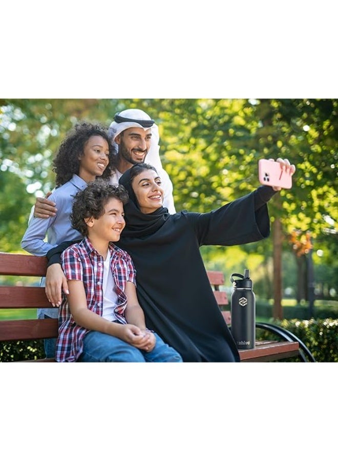 زاهايف زجاجة ماء من الفولاذ المقاوم للصدأ مع حقيبة - زجاجة ماء معزولة - Image 5