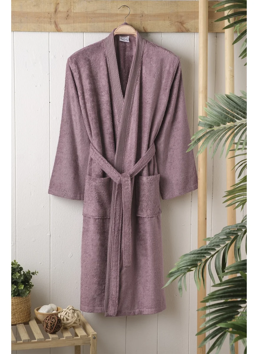 pierre cardin Bamboo Women's Bathrobe Line Plum
