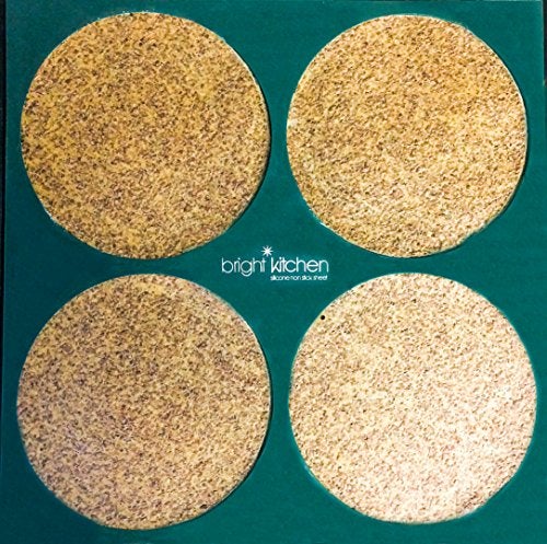 Bright Kitchen Dehydrator Pizza Crust Circle Mold Shape Silicone Sheet Mat for Excalibur Dehydrating 14" x 14" Round Raw Tortilla Drying Bright Kitchen Brand - Image 1