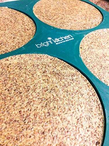 Bright Kitchen Dehydrator Pizza Crust Circle Mold Shape Silicone Sheet Mat for Excalibur Dehydrating 14" x 14" Round Raw Tortilla Drying Bright Kitchen Brand - Image 2