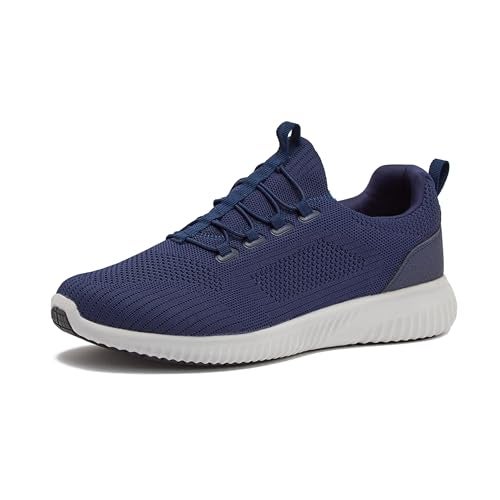 Avia Anchor Mesh Slip On Black Non Slip Shoes for Women, Comfortable Water Resistant Womens Food Service Slip On Sneakers - Navy Blue, 6.5 Wide - Image 1