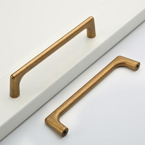 Coinkoly 10 Pack 5"(128mm) Vintage Antique Brass Cabinet Pulls Kitchen Cabinet Handles Bronze Drawer Dresser Handle Cupboard Hardware for Cabinets - Image 1