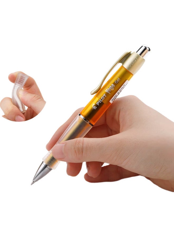 Pilot 415V Retractable Gel Pen, Soft Grip, For Students' Exams, Vega Anti-Fatigue Signature Pen, Quick-Drying, 0.7Mm Black Carbon Ink, Bright Green Barrel - Image 1