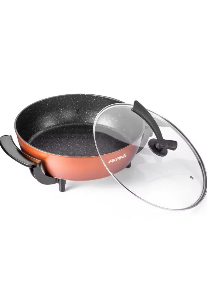 AKANE A.5429M 1350W Electric Hot Pot High Capacity Olla Caliente Eléctrica with Non-Stick Coating, Uniform Heat Distribution, Easy Clean Multi-Function Cooking Pot for Boiling and Steaming - Image 3