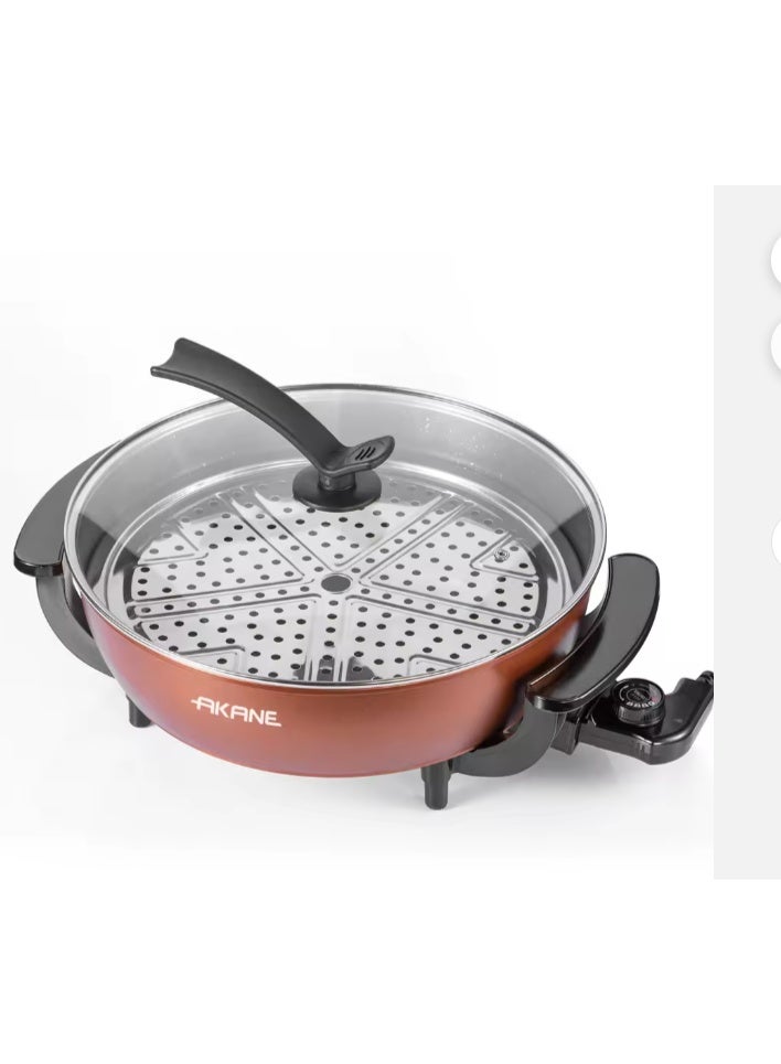 AKANE A.5429M 1350W Electric Hot Pot High Capacity Olla Caliente Eléctrica with Non-Stick Coating, Uniform Heat Distribution, Easy Clean Multi-Function Cooking Pot for Boiling and Steaming - Image 5