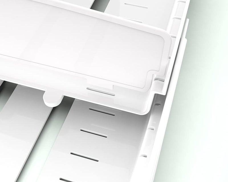 EVERIE Extendable Food Container Lid Organizer for 12'' Deep Cabinets, Adjustable Length 13.4" - 20.5", GS01-SS - Image 4