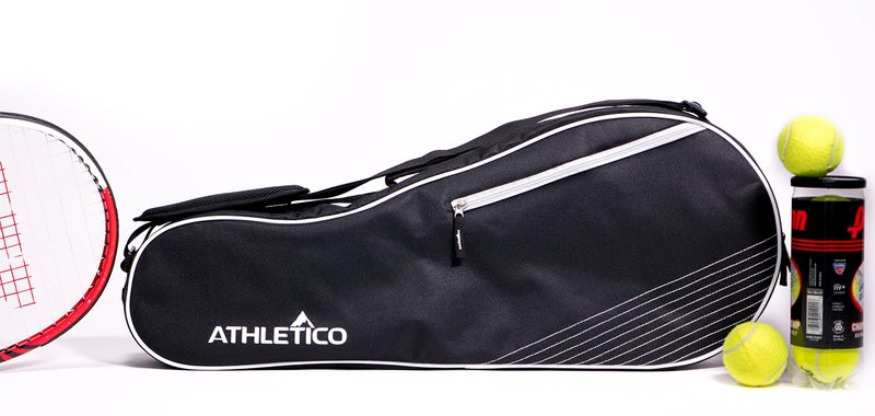 Athletico 3 Racquet Tennis Bag | Padded to Protect Rackets & Lightweight | Professional or Beginner Tennis Players | Unisex Design for Men, Women, Youth and Adults (Black) - Image 5