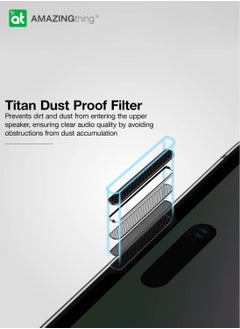 AMAZINGthing Supreme Privacy Glass Full Cover for iPhone 15 PRO Screen Protector Tempered Glass with Easy Install Tray - [28 Degree PRIVACY 3D]  - Image 4