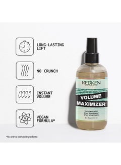 REDKEN Redken Volume Maximizer Thickening Spray |Volumizing | For Thin Hair | 8.5 fl. oz.  - Image 2