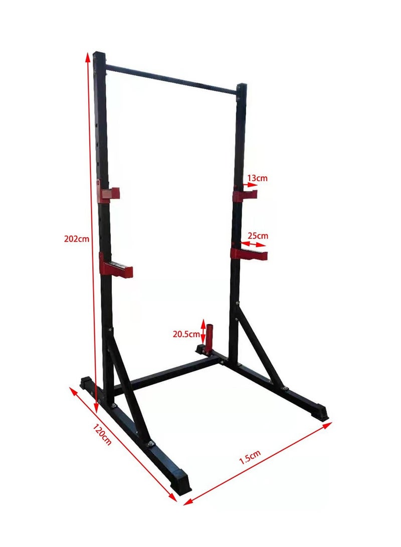 مارشال فيتنس حامل رفع الأثقال من مارشال فيتنس، قفص رفع الأثقال، برج رفع الأثقال، حامل رفع الأثقال، حامل رفع الأثقال، حامل رفع الأثقال، حامل رفع الأثقال، معدات رياضية منزلية، لون أسود، MF-2819 - Image 1