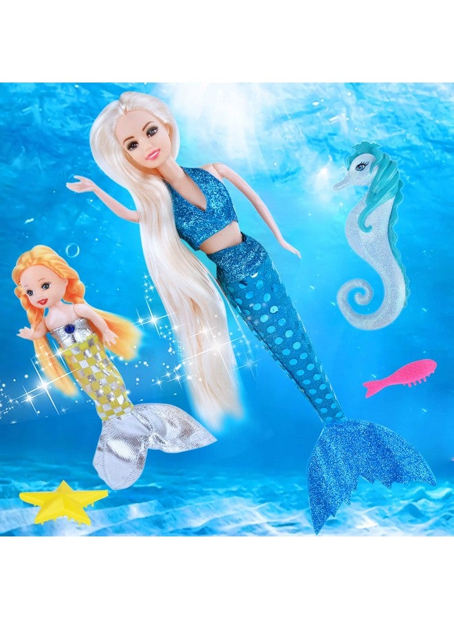BETTINA Mermaids Princess Doll with Little Mermaid Doll & Seahorse Play Set | Mermaid Gifts for Girls|Mermaid Toys for 3 to 7 Year Olds - Image 3