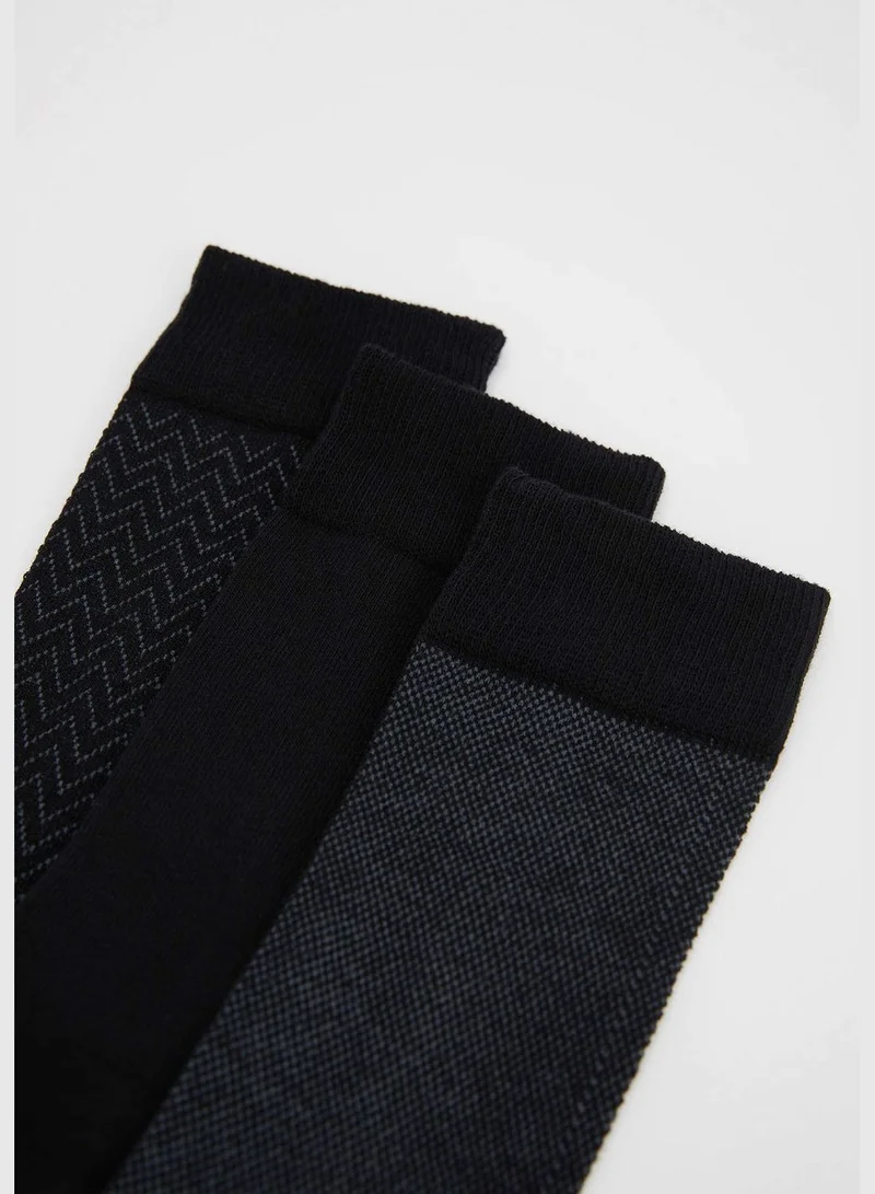DeFacto 3 Pack Man High Cut Socks