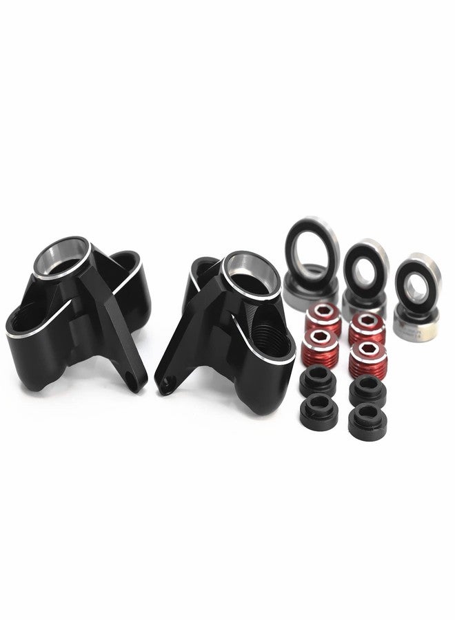 TREAL Aluminum 7075 Front Steering Blocks Knuckles for Arrma 1:8 KRATON 6S Extreme BASH (EXB) (Black) - Image 4