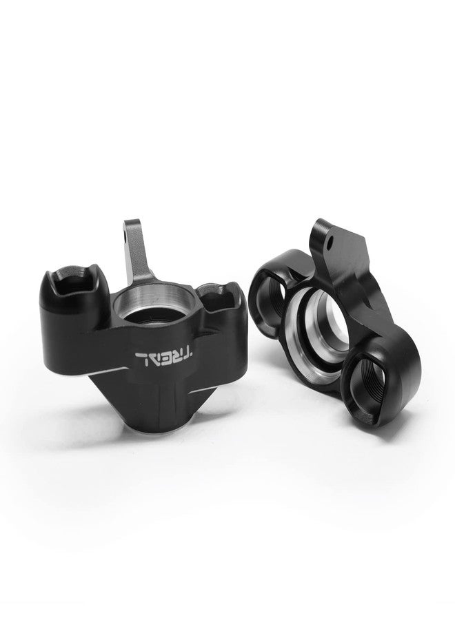 TREAL Aluminum 7075 Front Steering Blocks Knuckles for Arrma 1:8 KRATON 6S Extreme BASH (EXB) (Black) - Image 3