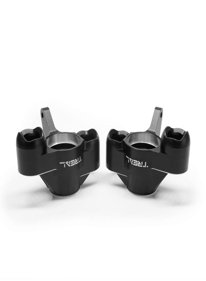 TREAL Aluminum 7075 Front Steering Blocks Knuckles for Arrma 1:8 KRATON 6S Extreme BASH (EXB) (Black) - Image 2