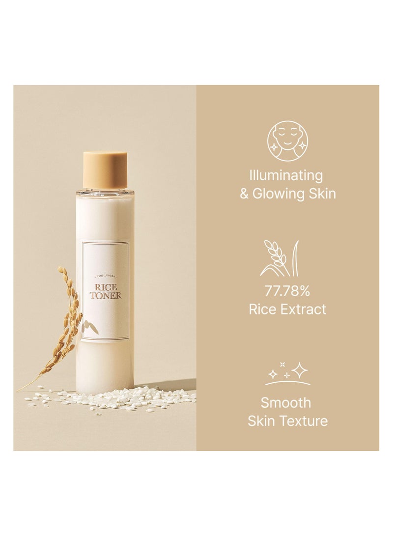 Zard تونر الأرز المرطب للبشرة المتألقة - 77.78% مستخلص أرز، جوهر حليبي مع النياسيناميد، نباتي وخالي من العطور، ترطيب عميق للبشرة الجافة، الباهتة، والمختلطة، 5.07 أونصة سائلة - Image 2