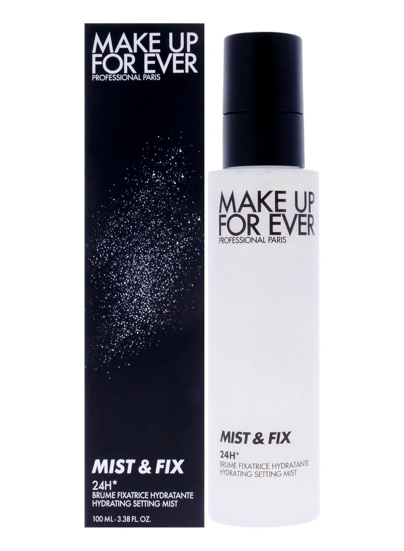MAKE UP FOR EVER Mist & Fix 24HR Hydrating Setting Spray – Dewy, Long-Lasting - Image 1