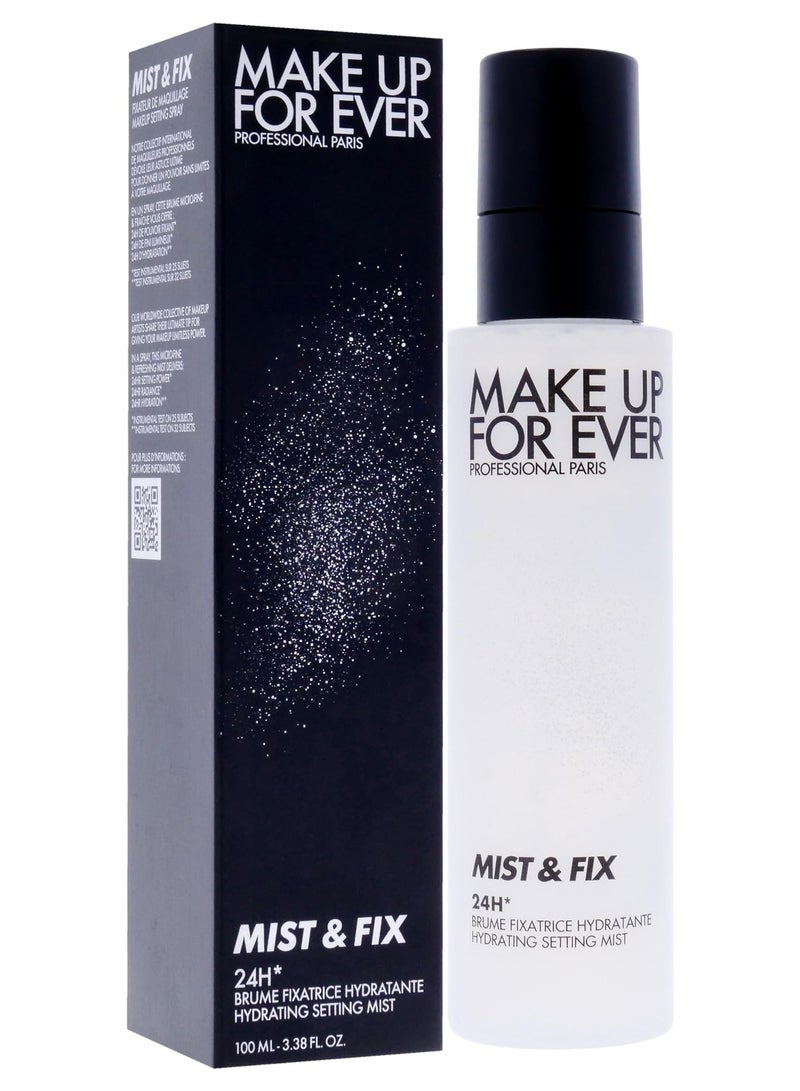 MAKE UP FOR EVER Mist & Fix 24HR Hydrating Setting Spray – Dewy, Long-Lasting - Image 4