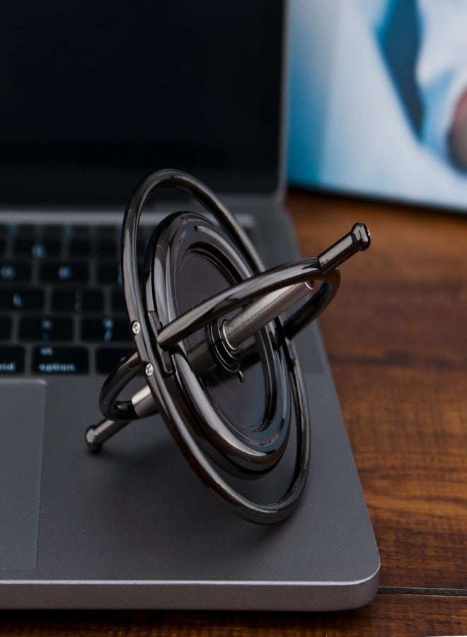 DjuiinoStar Heavy Duty Gyroscope (CNC Machined Solid Steel Rotor): Stable&Robust (Pass 2nd Floor Drop Test); Long Spin Time (More Tricks); Premium Fidget Toy, Magic Anti-Gravity Gear DG-5PROLite-02 - Image 2