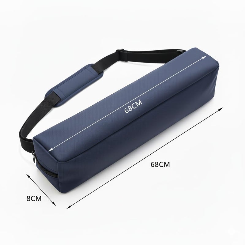 Aklima Tripod Bag Case 68x10x10 cm | Nylon Slim Tripod Carry Bag for 26 Inch Camera Tripod, 12 Inch Ring Light Stand, 2 Feet Tripod Stand Carrying Case for Travel & Photography Accessories (NAVY BLUE) - Image 2