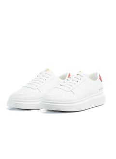 Basic Leather Flat Sneakers For Men