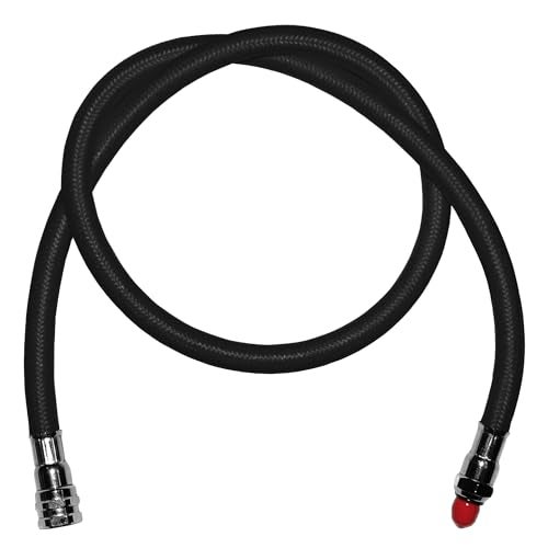 SAEKODIVE Low Pressure Braided Diving Hose - 27" or 36" Flexible Braided Hose - 500PSI for Scuba Diving 2nd Stage Regulator and Octopus (Yellow/36") - Image 1