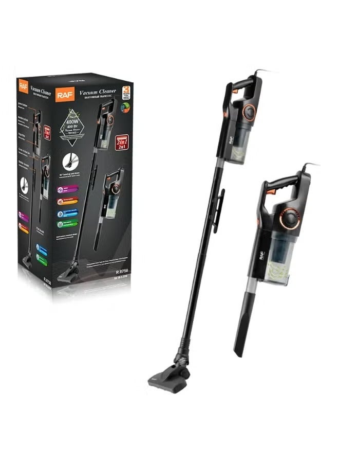 RAF 2-in-1 Electric Vacuum Cleaner – 400W Handheld & Upright, Lightweight Design for Hard Floors & Sofas  - Image 1