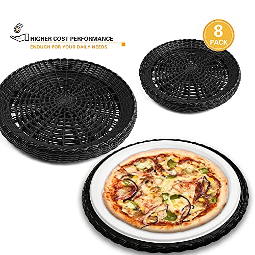EBIGIC Paper Plate Holders, 8/12/24 Packs 9/10 Inch paper plate holders reusable Black Plastic Heavy Duty supports for Picnic Party Dinner - Image 2