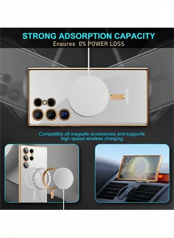 Generic Samsung Galaxy S25 Edge Case, Case for Samsung Galaxy S25 Edge 5G Clear TPU Four Corners Protection Cover Transparent Soft funda, Slim Flexible TPU Airbag Bumper Shock Absorption Rubber Soft Silicone Case Cover Fit for Samsung Galaxy S25 Edge, Wireless Charging Shockproof Bumper Protective Phone Case for Galaxy S25 Edge, Gold  - Image 2