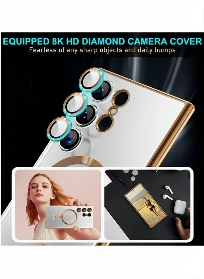 Generic Samsung Galaxy S25 Edge Case, Case for Samsung Galaxy S25 Edge 5G Clear TPU Four Corners Protection Cover Transparent Soft funda, Slim Flexible TPU Airbag Bumper Shock Absorption Rubber Soft Silicone Case Cover Fit for Samsung Galaxy S25 Edge, Wireless Charging Shockproof Bumper Protective Phone Case for Galaxy S25 Edge, Gold  - Image 3