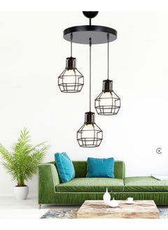 Etsylight Zara New Black 3 Living Room Chandelier  - Image 3