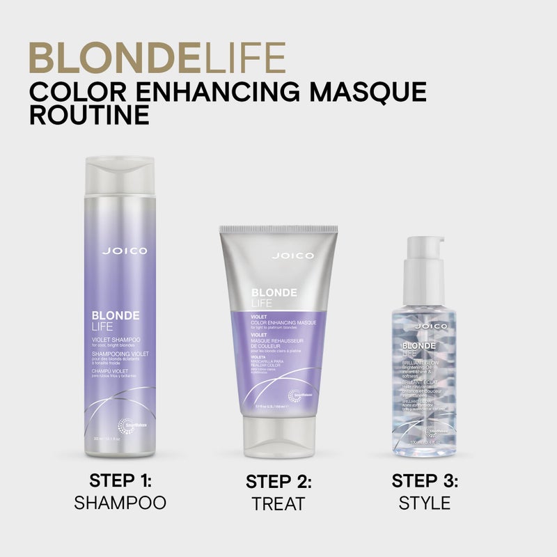 Joico Blonde Life Violet Shampoo | For Cool & Bright Blonde Hair | Neutralize Brassy Tones | Banish Yellow Tones | Boost Shine | Sulfate Free | With Monoi & Tamanu Oil | 10.1 Fl Oz - Image 5