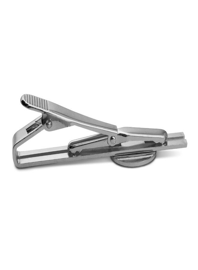 GRAPHICS & MORE Thin Blue Line American Flag Round Tie Bar Clip Clasp Tack Silver Color Plated - Image 5