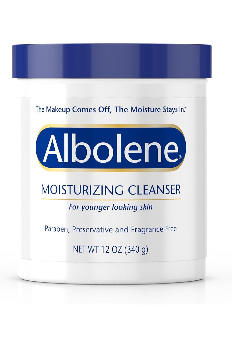 Albolene Albolene Face Moisturizer and Makeup Remover, Facial Cleanser and Cleansing Balm, Fragrance Free Cream, 12 oz - Image 1